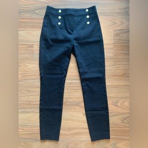 Loft black high waist skinny slacks